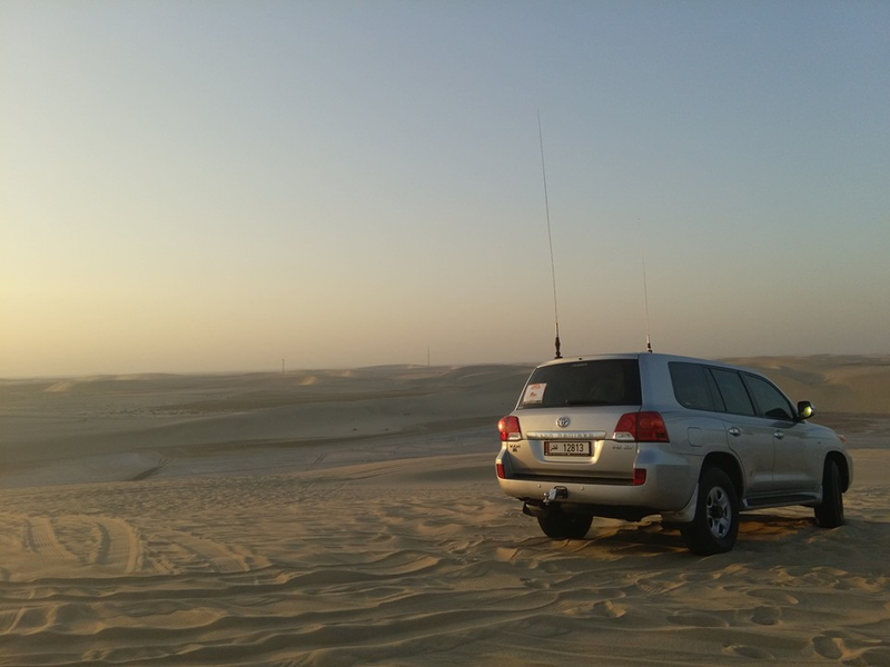 Sand dune fun in the Qatari d